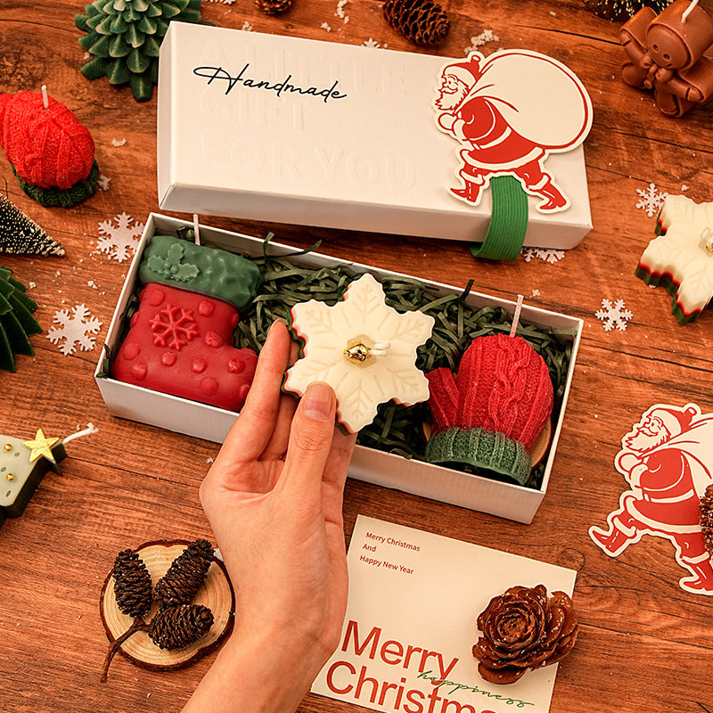 Winterzauber Weihnachts-Kerzenset (3er-Geschenkbox)