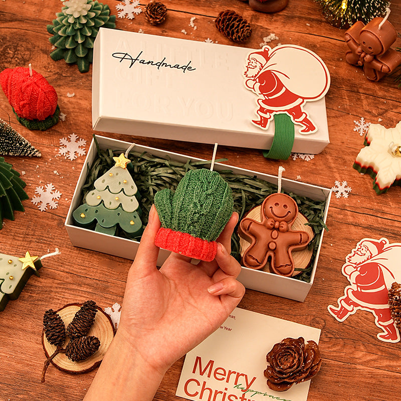 Winterzauber Weihnachts-Kerzenset (3er-Geschenkbox)
