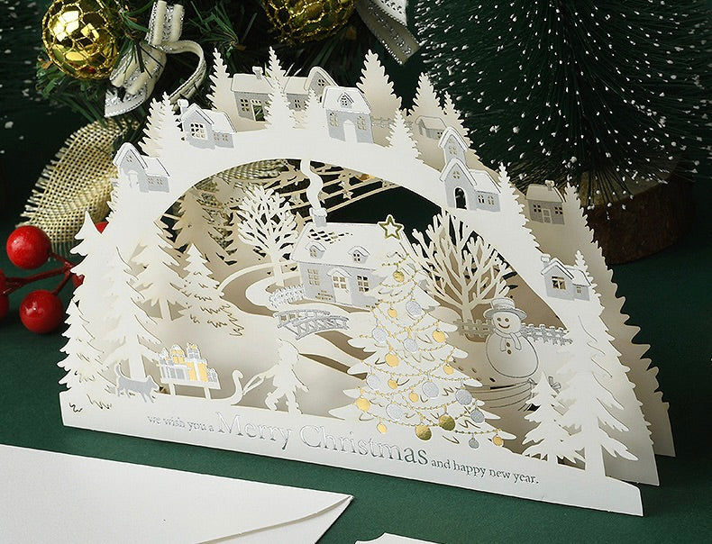 3D Paper Diorama Message Card